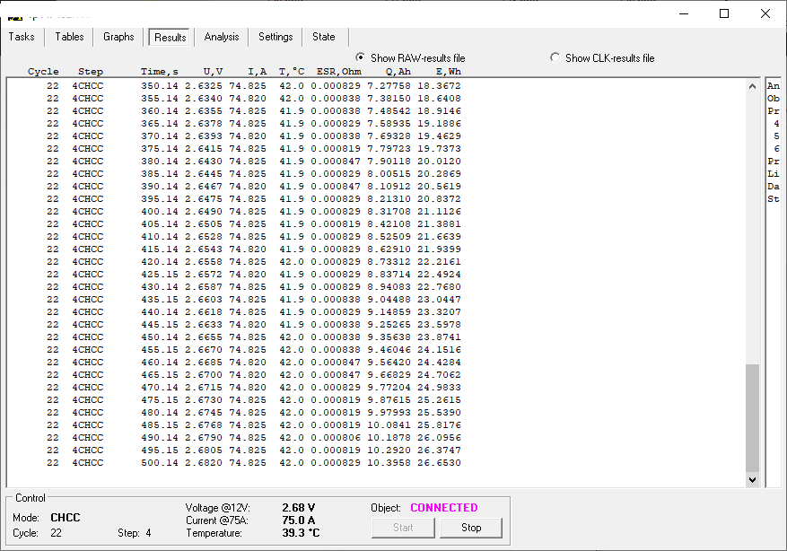 potentiostat battery-analyzer-raw-file