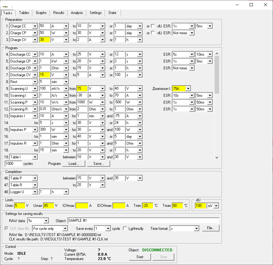 potentiostat battery-analyzer-raw-file